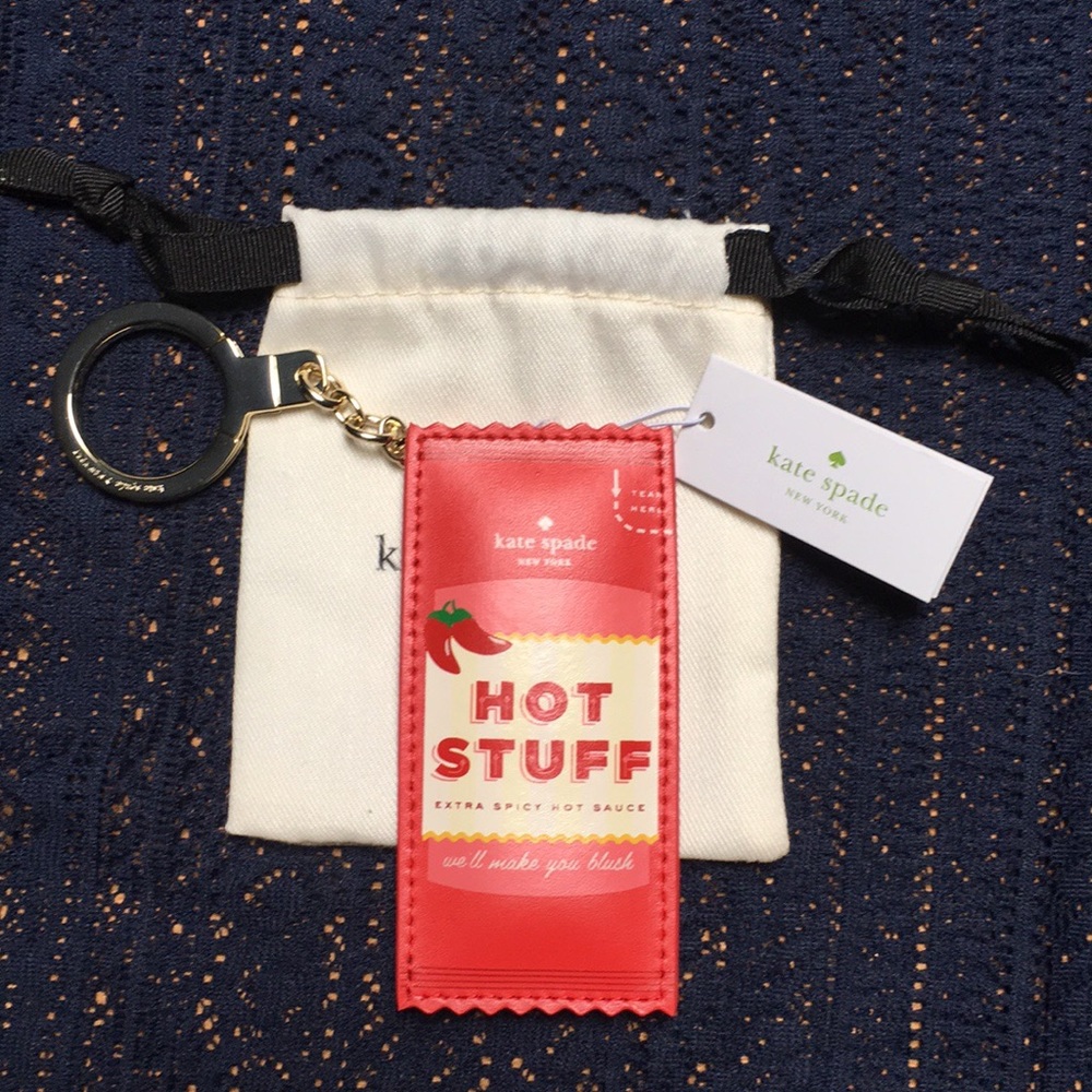 NWT Kate Spade Hot Sauce Key Fob